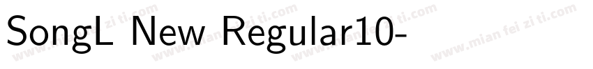 SongL New Regular10字体转换